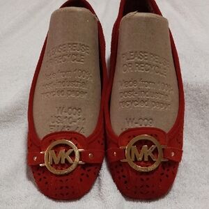 Michael Kors Red Ballet Flats